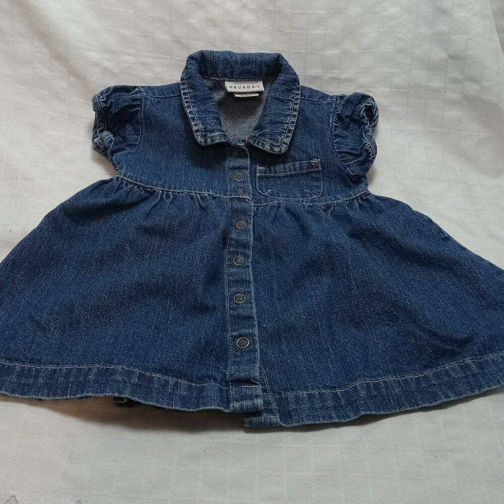 Just like mommy, denim dress for babies aged 6 months to 16 pounds, 2005